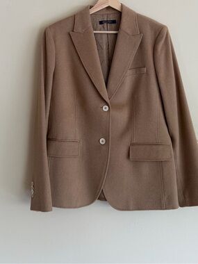 Brooks Brothers Baby Camelhair Tailored Blazer Jacket
